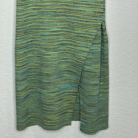 NWT Jonathan SIMKHAI Tina Blue Green Space Dye Mini Dress Cutouts Large - Picture 5 of 16